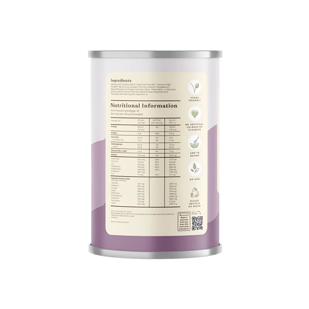 Organic Hemp Protein Mixed Berry - 420g